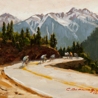 Tight Turns 8x10in (sold)