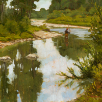 A Day on the Elk River 12x16in (sold)