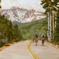 Leaving Lizard Head Pass 11x14in (sold)