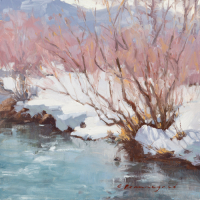 Winter Willow 8x8in