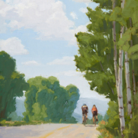 Two's Company 9x12 in (sold)