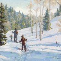 First Tracks 12x16in