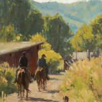 End of the Day Study 10x8in