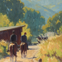 End of the Day 20x16in SOLD