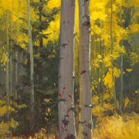Autumn Dance 24x12in (sold)