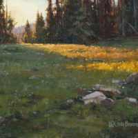 Last Light on the Divide 12x16 in (sold)