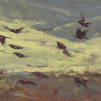 Blackbird Fly 8"x16"