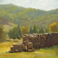 A Good Harvest 6x6in (sold)