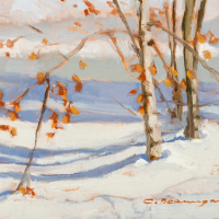 Last Autumn's Leaves 5x7in (sold)